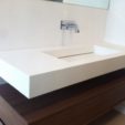 Top bagno in Corian DuPont